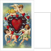 To My Valentine Postcard with a Heart and Cherubs by Anonymous