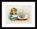Woolson Spice Company Trade Card with a Fly in a Little Girl's Soup by Anonymous