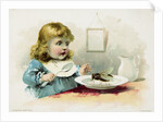 Woolson Spice Company Trade Card with a Fly in a Little Girl's Soup by Anonymous