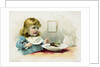 Woolson Spice Company Trade Card with a Fly in a Little Girl's Soup by Anonymous