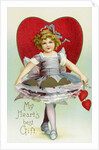 My Heart's Best Gift Valentine Postcard by Anonymous