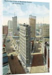 Bird's Eye View of Business Center of Atlanta, Ga. Postcard by Anonymous