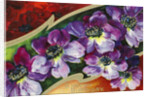 A Happy Birthday Postcard with Purple Clematis by Anonymous