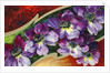A Happy Birthday Postcard with Purple Clematis by Anonymous