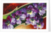 A Happy Birthday Postcard with Purple Clematis by Anonymous