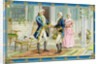 Washington and Lafayette at Mount Vernon Postcard by Anonymous