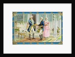 Washington and Lafayette at Mount Vernon Postcard by Anonymous