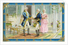 Washington and Lafayette at Mount Vernon Postcard by Anonymous