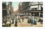 The Shopping Hour, Washington St. Postcard by Anonymous