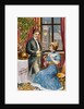 New Years Greetings Postcard with a Couple by Anonymous