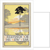 Greetings for the New Year Postcard by Anonymous