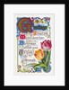Greetings Postcard with Poem and Tulips by Anonymous