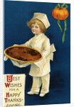Best Wishes for a Happy Thanksgiving Postcard by Anonymous