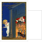 The Night Before Christmas Postcard with Santa by Anonymous