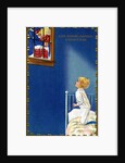 The Night Before Christmas Postcard with a Child Watching Santa by Anonymous