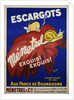 Escargots Menetrel Poster by Rudd