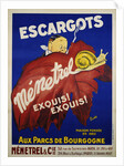 Escargots Menetrel Poster by Rudd