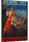 Atlantic City Pennsylvania Railroad Poster by Anonymous