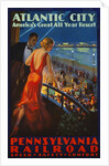 Atlantic City Pennsylvania Railroad Poster by Anonymous