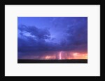 Lightning at Sunset by Anonymous