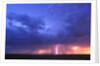 Lightning at Sunset by Anonymous