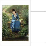 A Rest by the Pool by Friedrich Peter Hiddeman