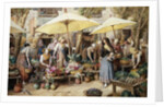 Toulon Market, France by Myles Birket Foster