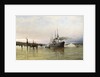 Shipping near the Statue of Liberty by Christian Cornelius Dommerson