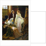 Miss Angel - Angelica Kauffmann Visits Mr. Reynolds' Studio by Margaret Isabel Dicksee