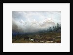 The Jungfrau, Monk and Eiger from Murren by Thomas George Cooper