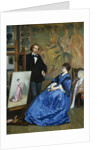 In the Artist's Studio by Gustave Leonhard de Jonghe