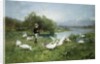 Tending the Geese by Luigi Chialiva