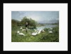 Tending the Geese by Luigi Chialiva
