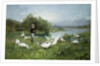Tending the Geese by Luigi Chialiva