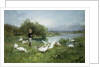 Tending the Geese by Luigi Chialiva