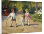 Playing with a Hoop by Victor Gabriel Gilbert