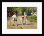 Playing with a Hoop by Victor Gabriel Gilbert