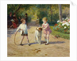 Playing with a Hoop by Victor Gabriel Gilbert