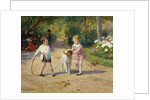 Playing with a Hoop by Victor Gabriel Gilbert