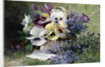 Pansies and Forget Me Not by Albert-Tibulle Furcy de Lavault