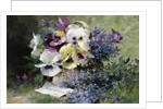 Pansies and Forget Me Not by Albert-Tibulle Furcy de Lavault