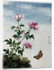 Early 19th-Century Chinese Watercolor of Pink Flowers by Anonymous