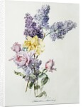 A Study of Lilac and Roses by Madeleine Lemaire