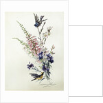 A Study of Heather, Cornflower, and Blossom by Madeleine Lemaire