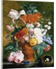 A Vase of Rich Summer Flowers by Jan van Huysum