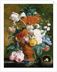 A Vase of Rich Summer Flowers by Jan van Huysum