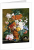 A Vase of Rich Summer Flowers by Jan van Huysum