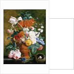 A Vase of Rich Summer Flowers by Jan van Huysum