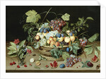 Still Life with a Basket of Fruit by Isaac Soreau