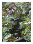Alpine Flowers by a Stream by Otto Diderich Ottesen